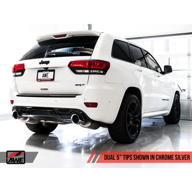 AWE TOURING EDITION EXHAUST FOR JEEP GRAND CHEROKEE SRT - CHROMESILVER TIPS